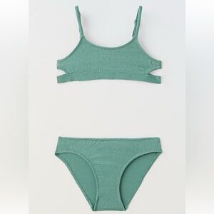 Zara Kids Shimmery Cut Out Bikini